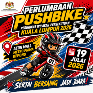 Perlumbaan Pushbike - 4 Tahun - Aeon Kepong