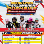 Pushbike Race Poster with Event Schedule